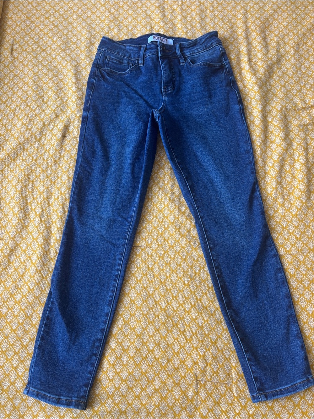 Royalty For Me Skinny Leg Jeans in Dark Blue